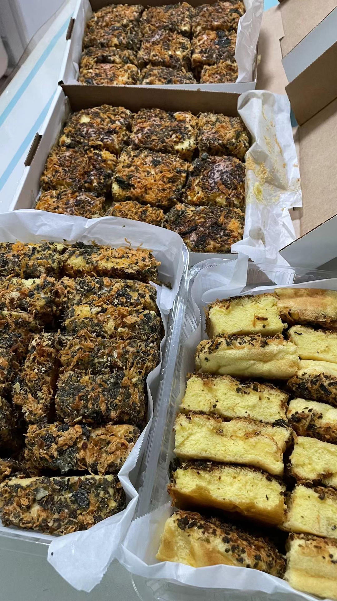 香葱肉松蛋糕，比买的还好吃呀