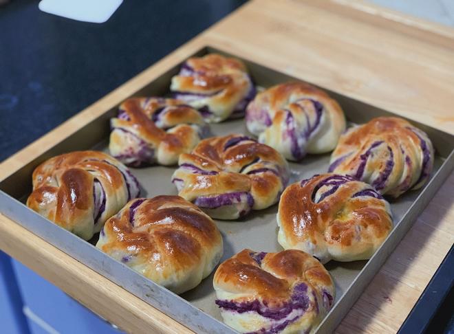 紫薯面包卷（低脂版）的做法