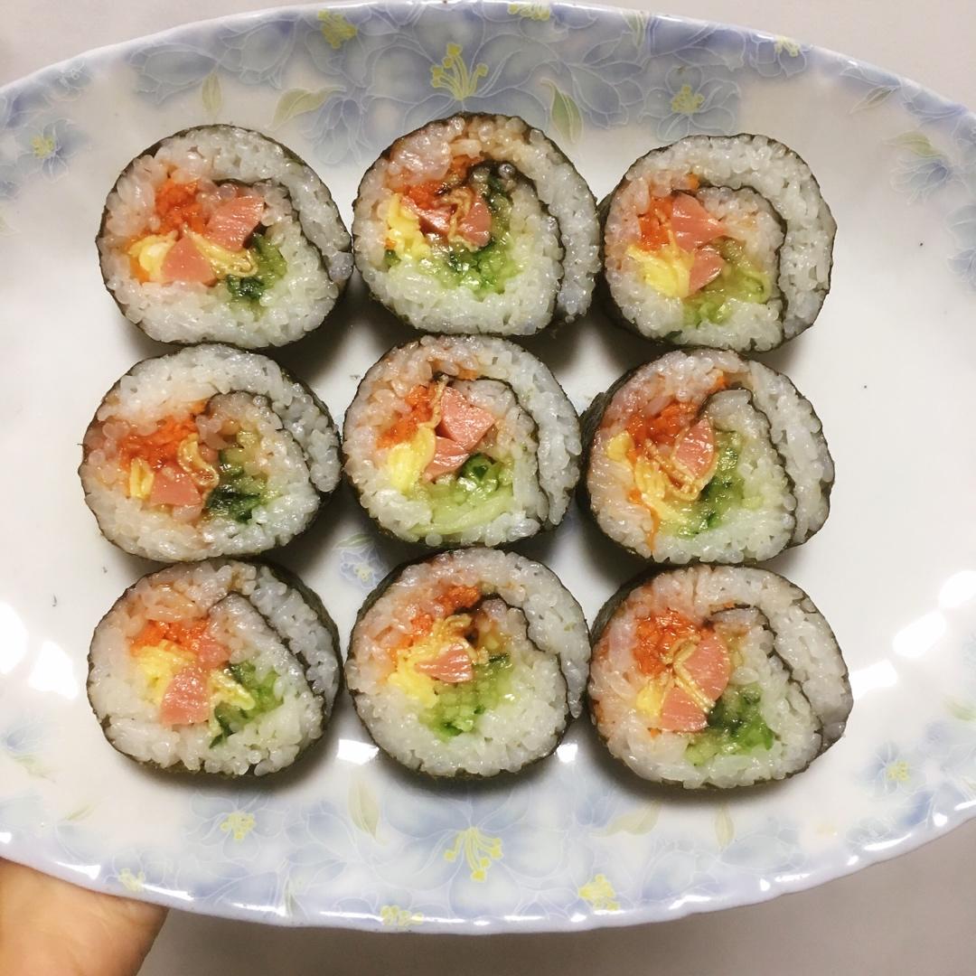 自制寿司（含寿司醋配方和超详细寿司卷法）