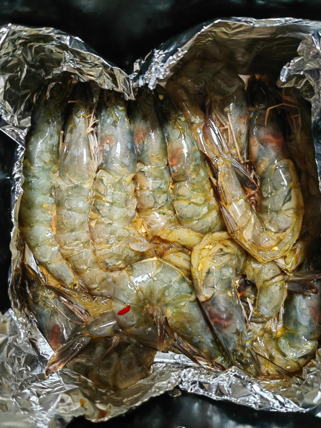 蒜蓉油焖大虾（空气炸锅版）