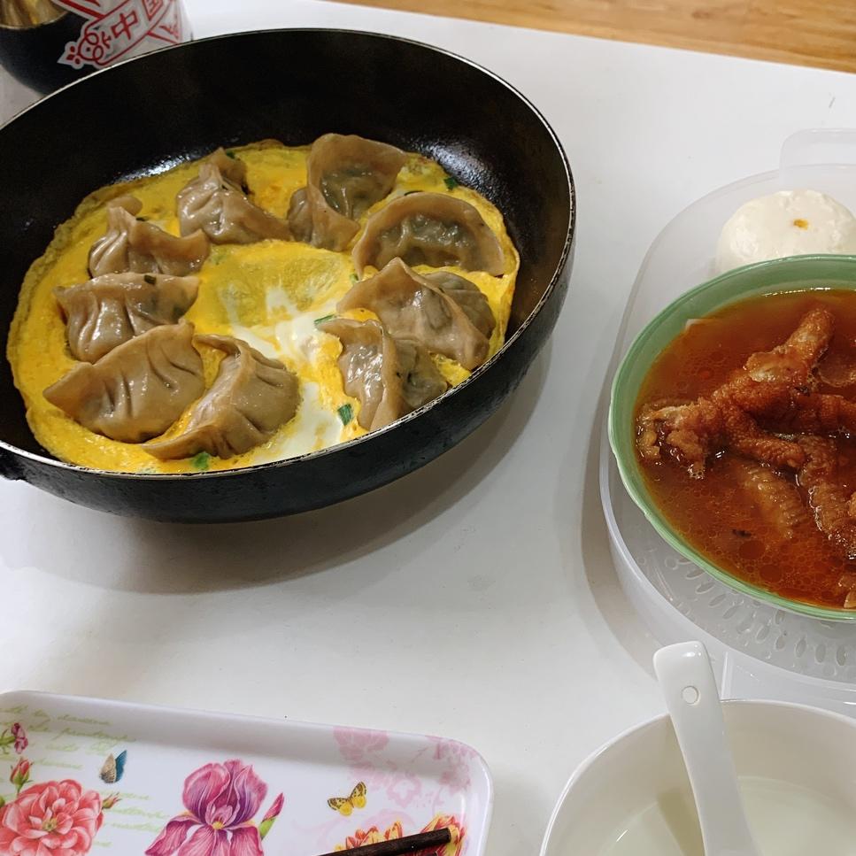 懒人快手抱蛋煎饺