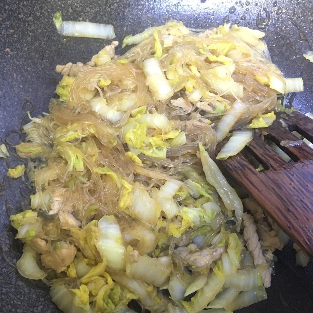 大白菜炒粉丝