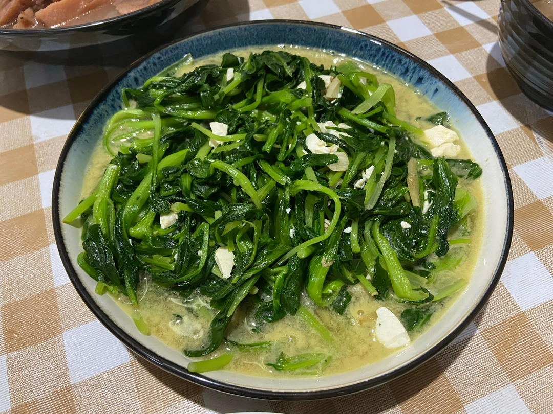 鲜掉眉毛的超快手素食上汤鸡毛菜