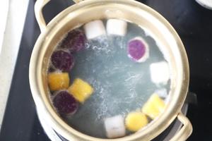芋圆西米紫薯椰汁(再也不用去鲜芋仙啦)的做法 步骤7