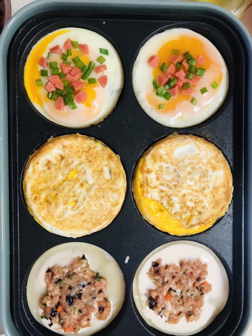 早餐霸王~沉甸甸鸡蛋汉堡