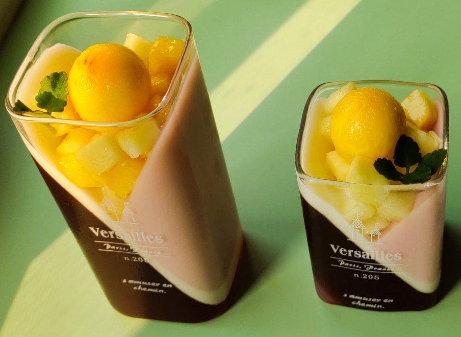 网红水蜜桃奶冻