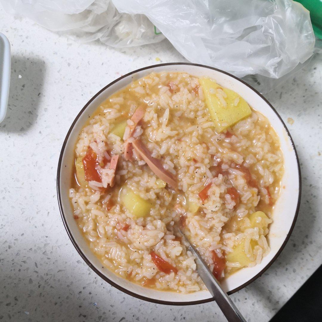 番茄鸡蛋汤饭