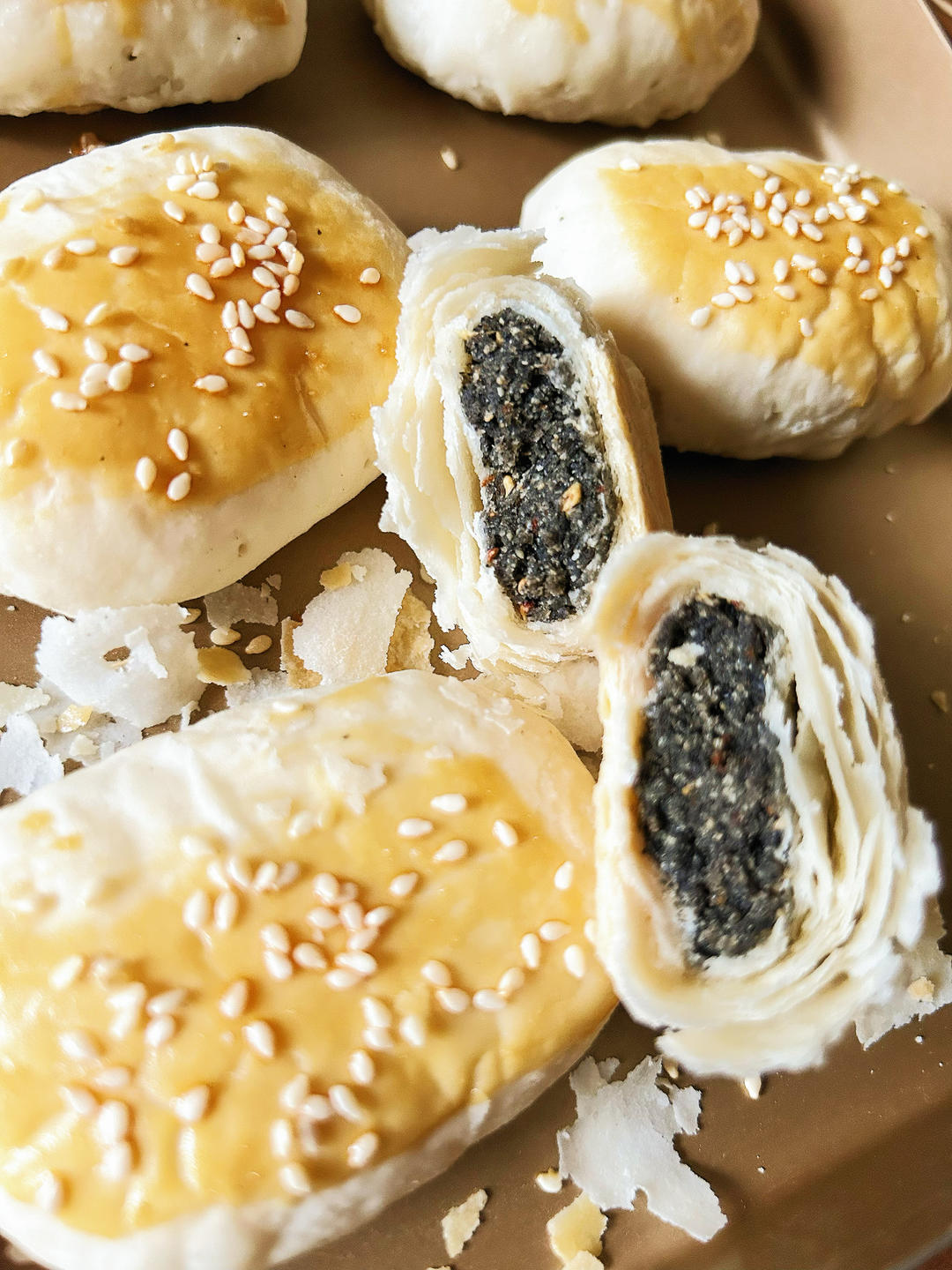 芝麻椒盐牛舌饼（北京小吃）