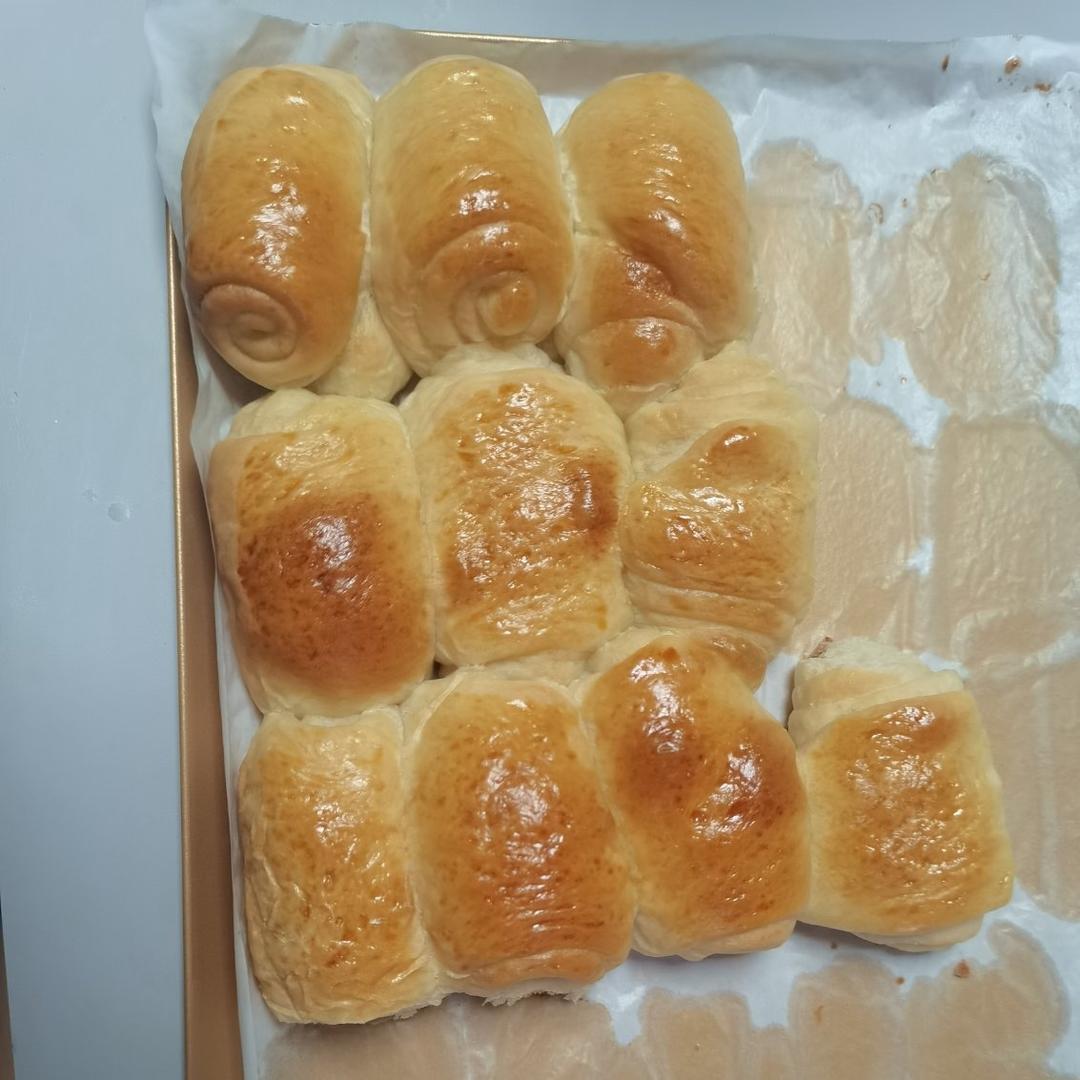 会拉丝的奶香小餐包‼️波兰种配方