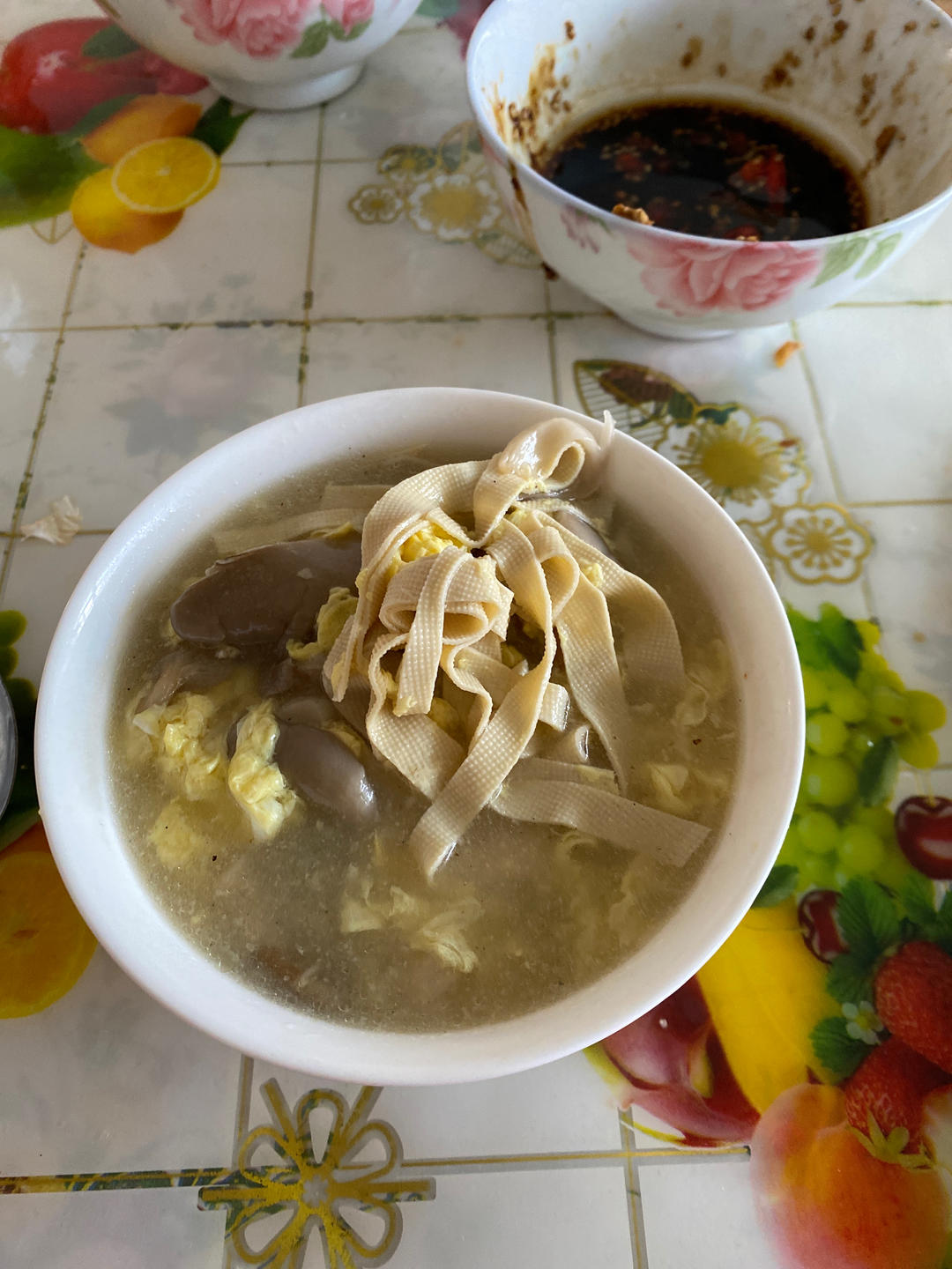 平菇鸡蛋汤
