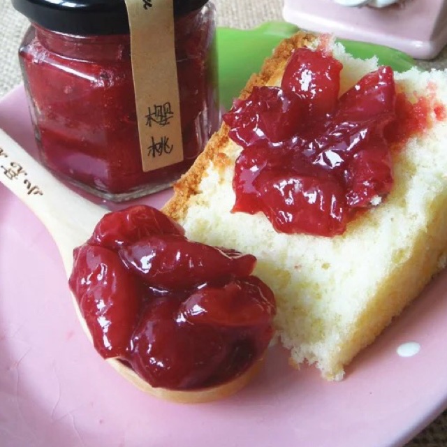 丶小君君是粉色的脑残粉做的自制无添加樱桃果酱