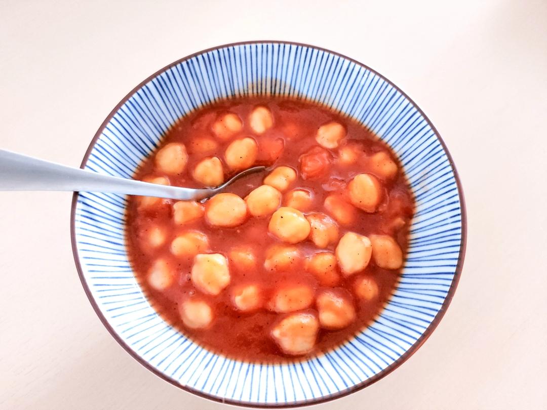 茄汁焗鹰嘴豆