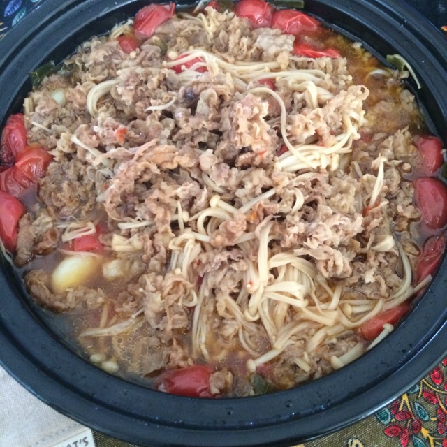 蘑菇番茄烩肥牛