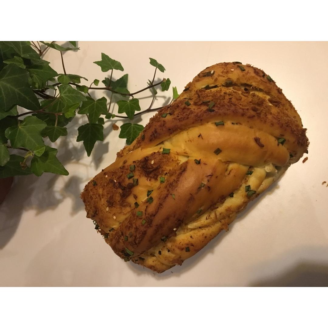 香葱肉松手撕吐司