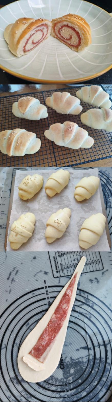 ㊙️一口爱上！脆香软~日式培根盐面包