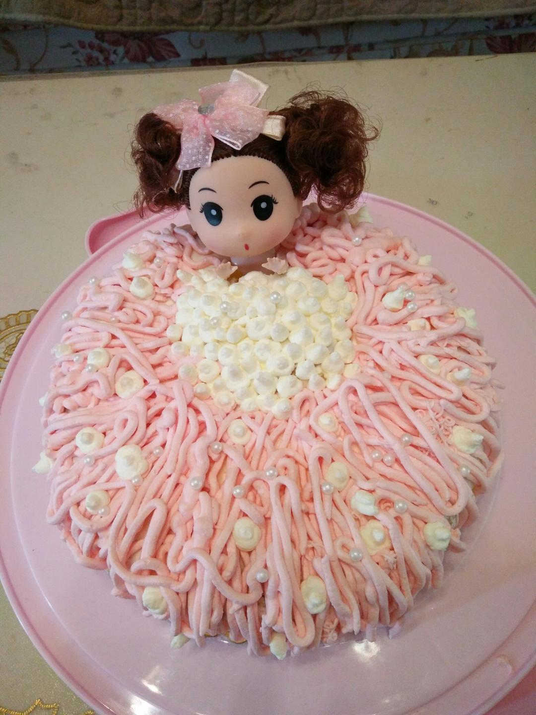 详细步骤制作泡泡浴娃娃蛋糕