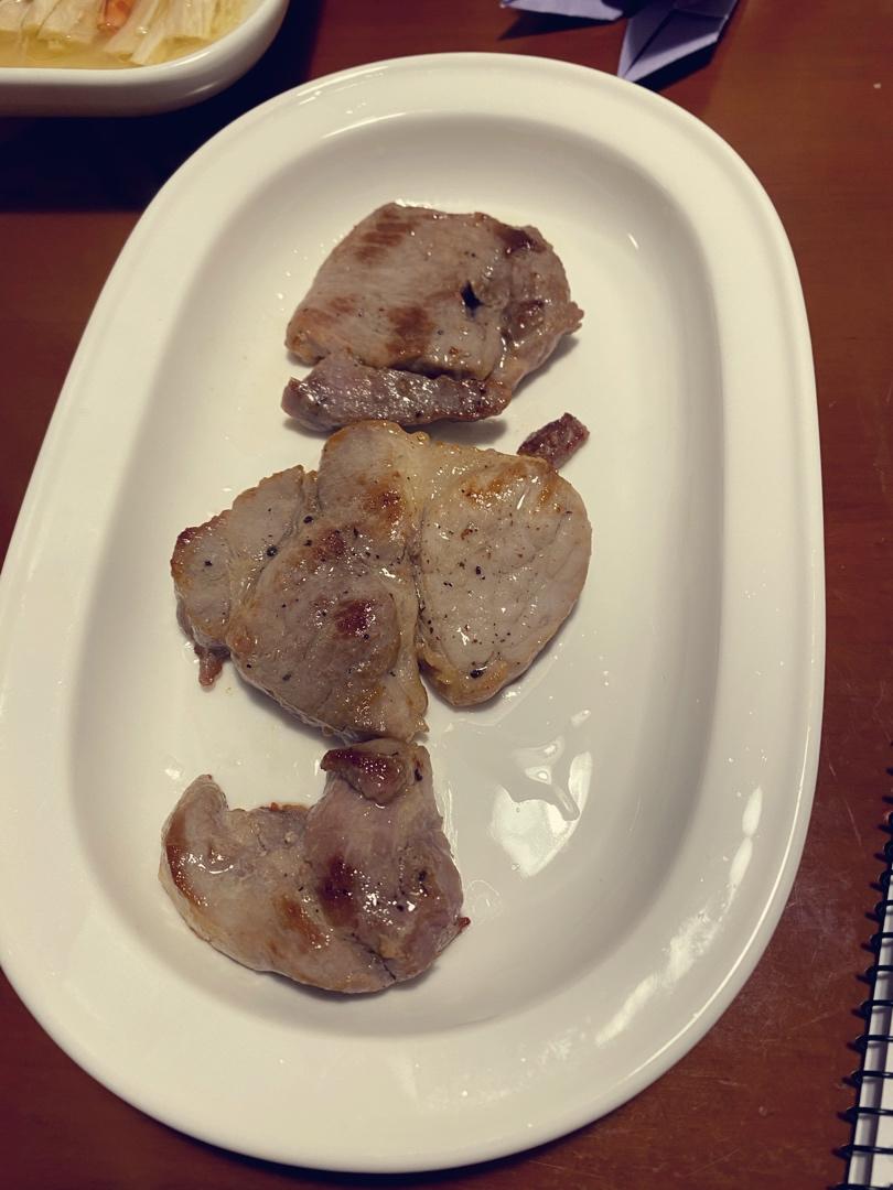 五分钟成就的宴客菜：香煎梅花肉