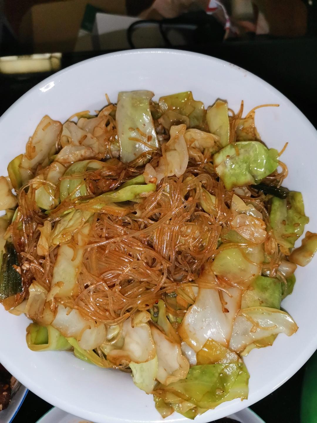 包菜粉丝（粉丝炒包菜）