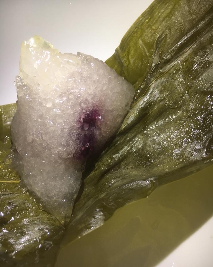 紫薯西米水晶粽