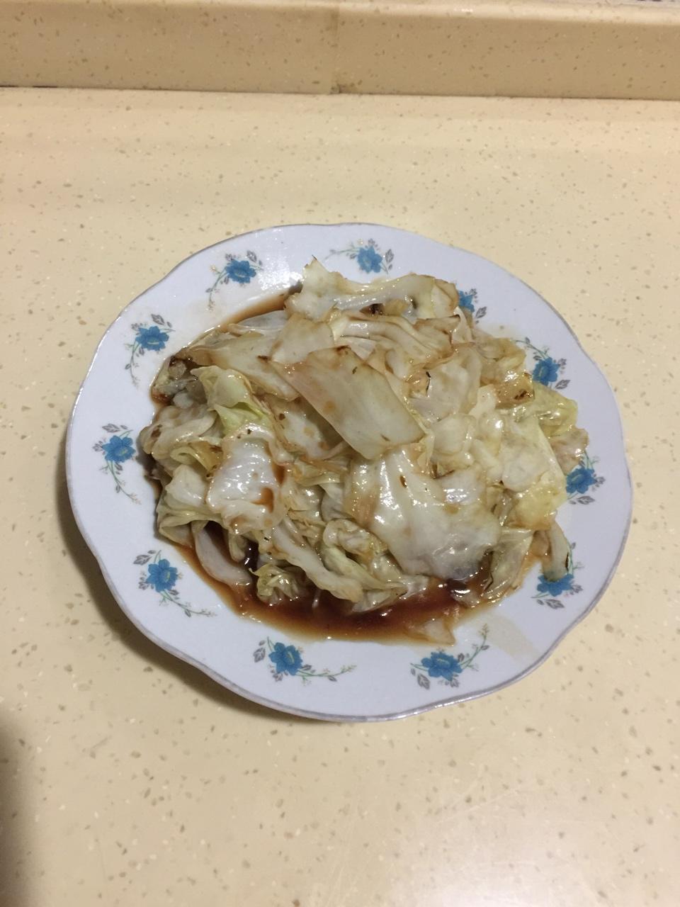 蚝油手撕卷心菜