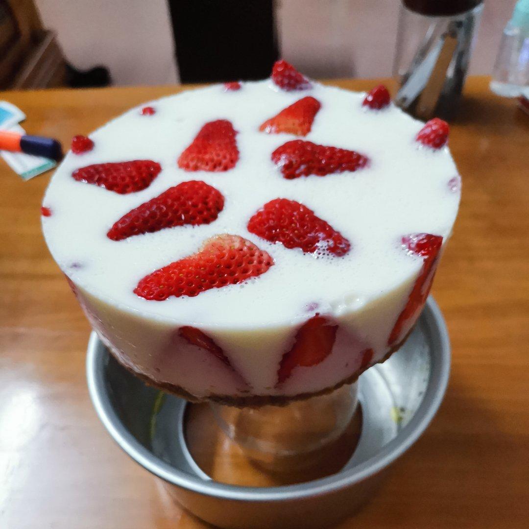 草莓酸奶慕斯(无奶油版)