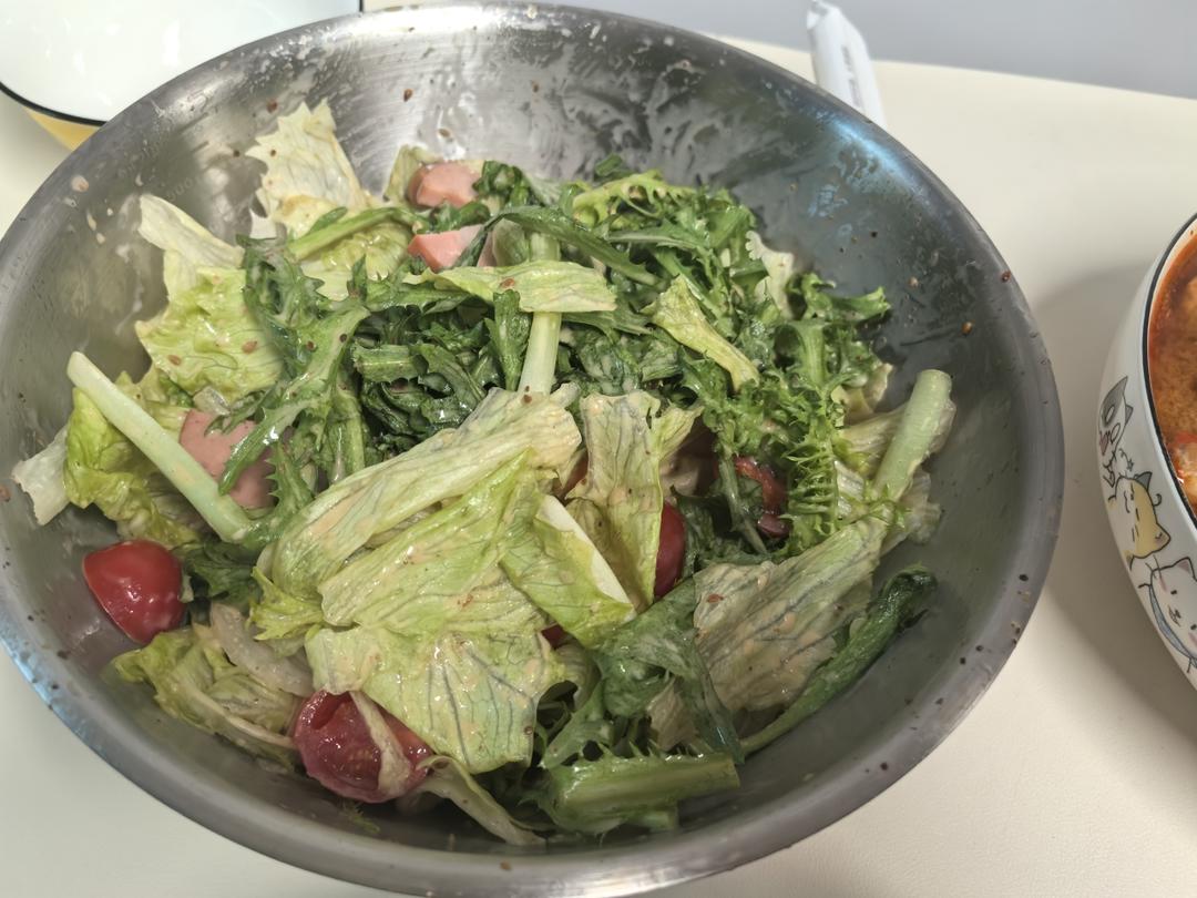 蔬菜火腿沙拉