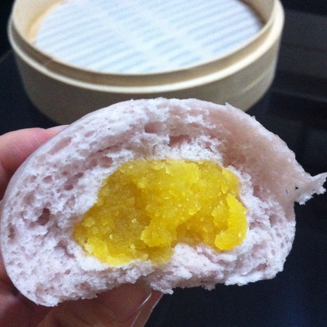 紫薯奶黄包