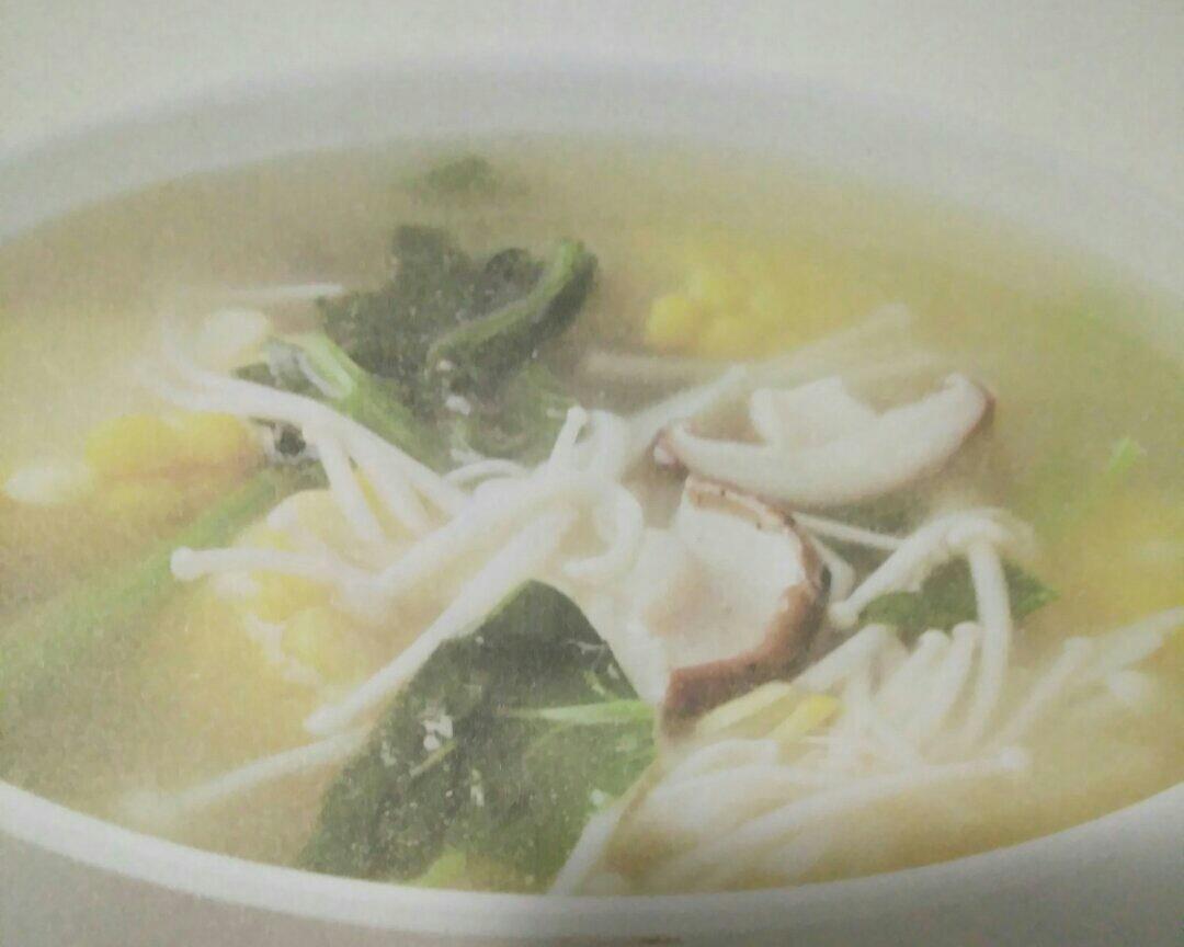 菌菇菠菜汤