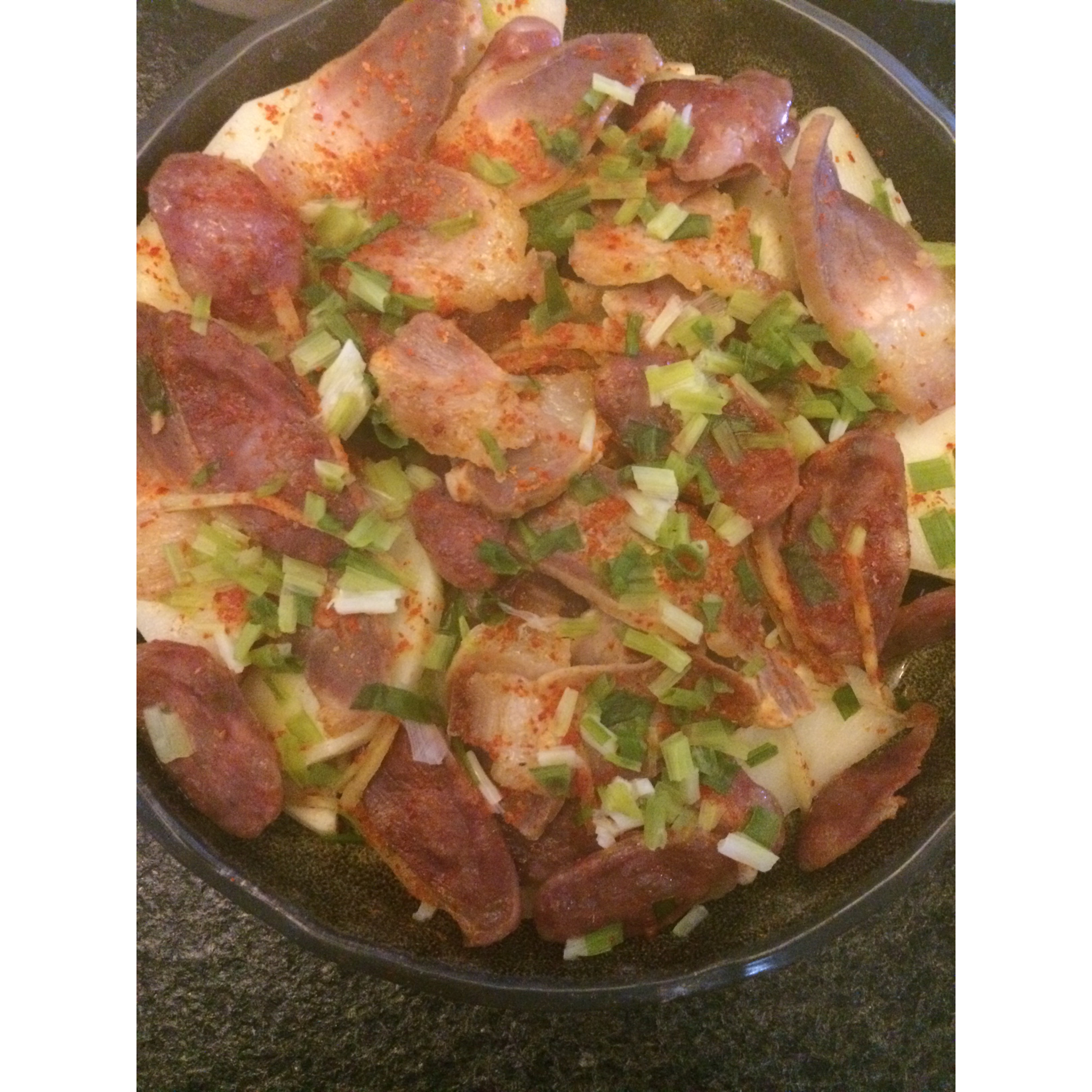 腊肉蒸土豆