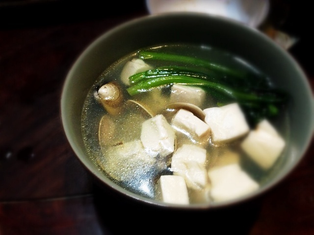 豆腐青菜小汤