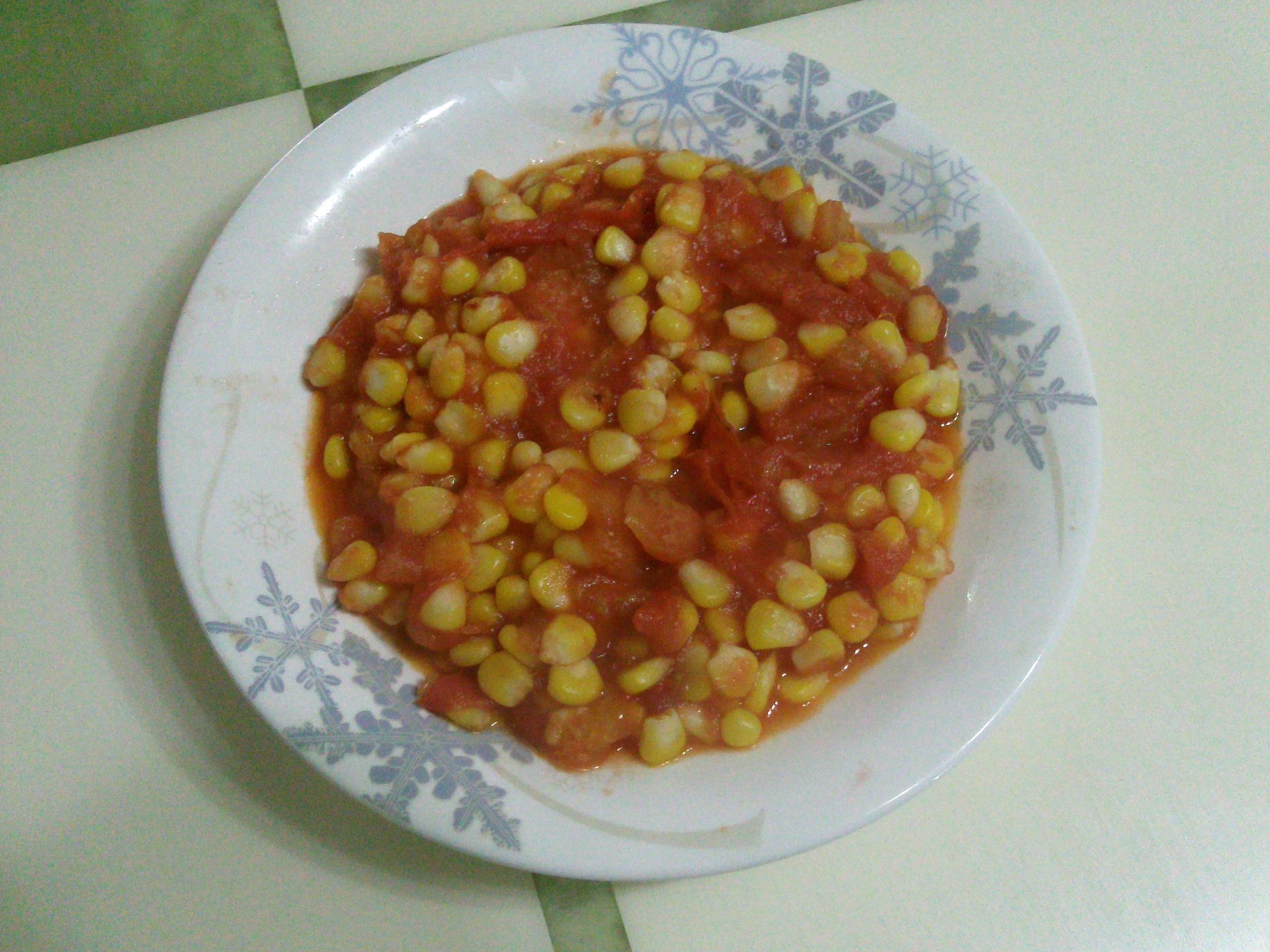 番茄玉米的做法