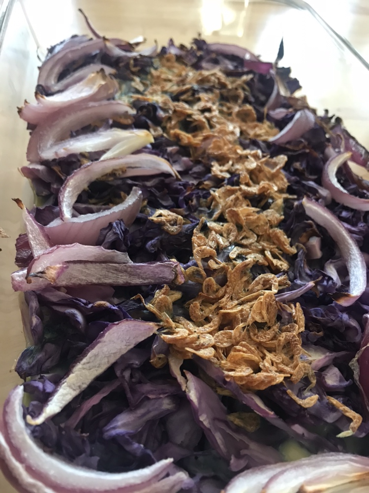 减脂食谱-鲜香烤紫甘蓝的做法