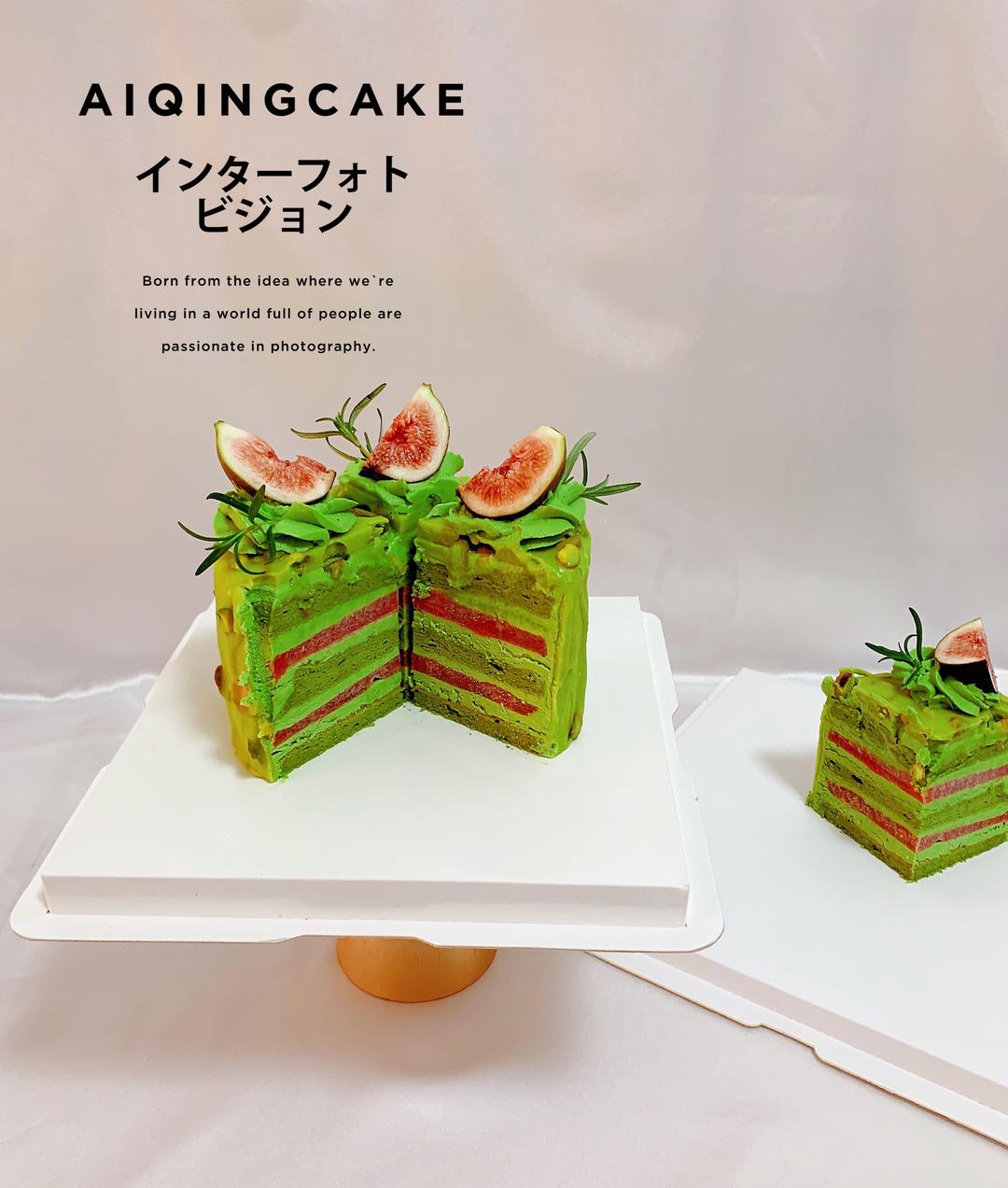 【香缇抹茶草莓库利蛋糕的做法步骤图】艾倾烘焙_下厨房