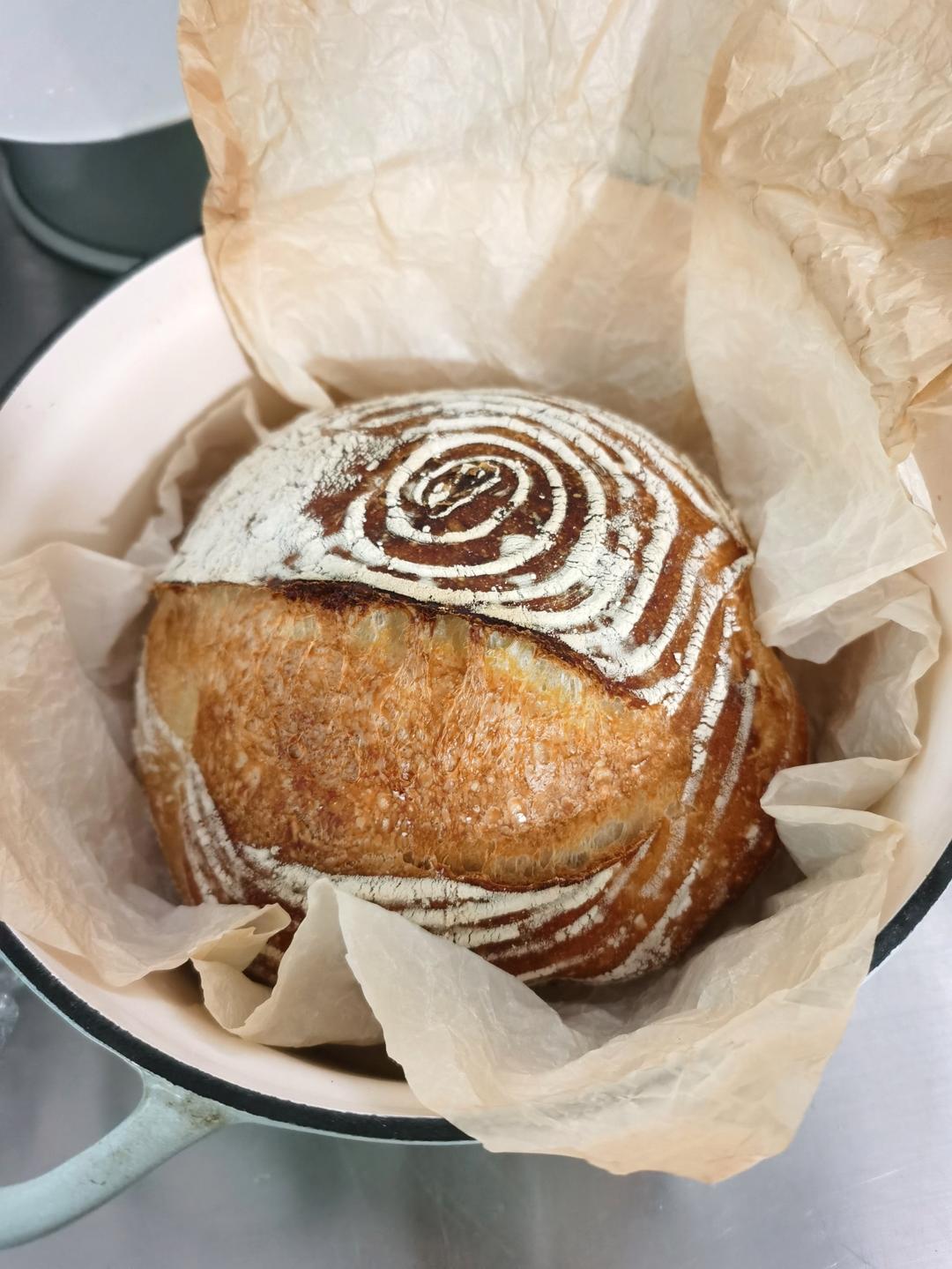 北鼎铸铁锅食谱｜外焦里嫩的原味欧包