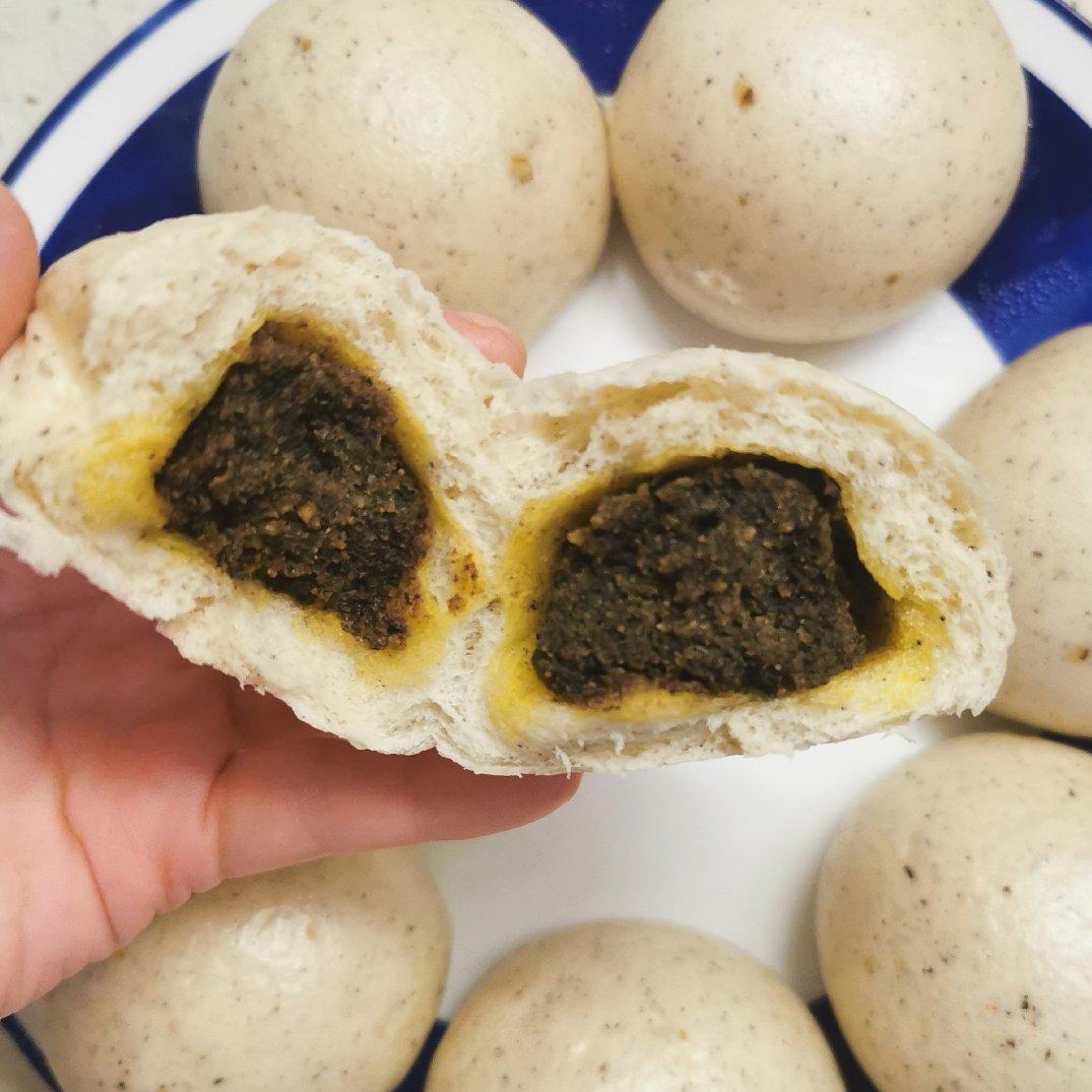 黑芝麻黑豆核桃包