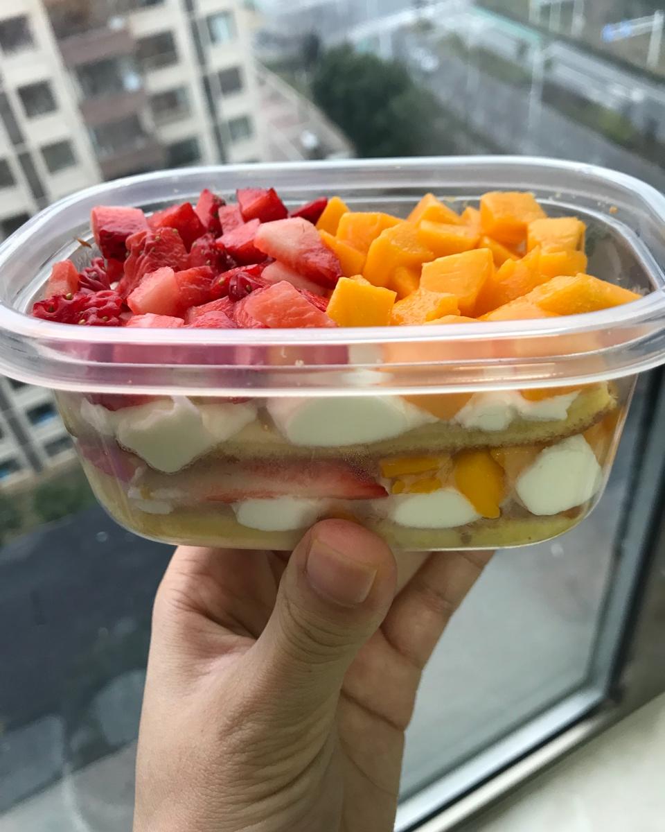 水果盒子蛋糕（低糖低油版）