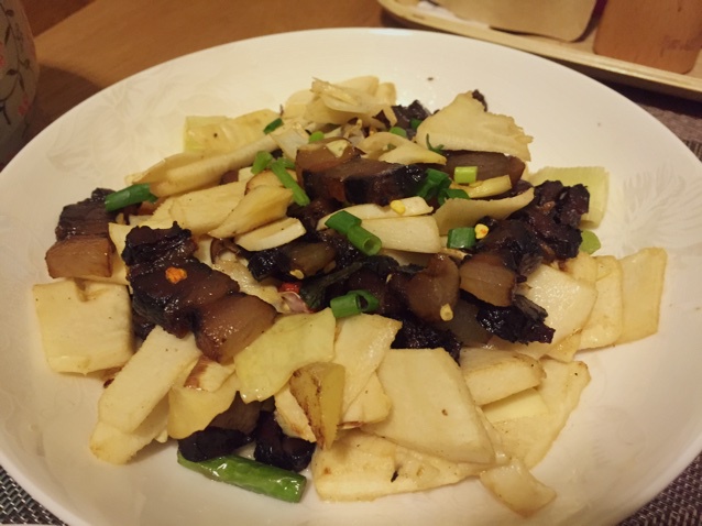 冬笋炒腊肉