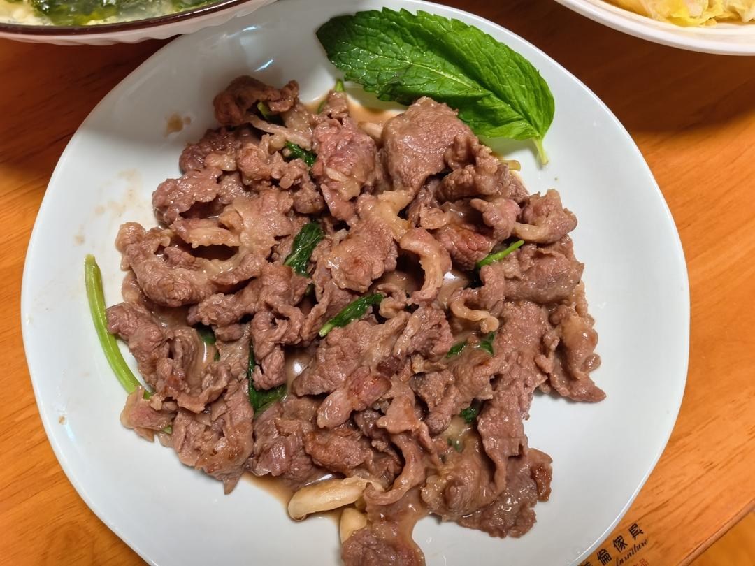薄荷炒牛肉——荤菜界的小清新