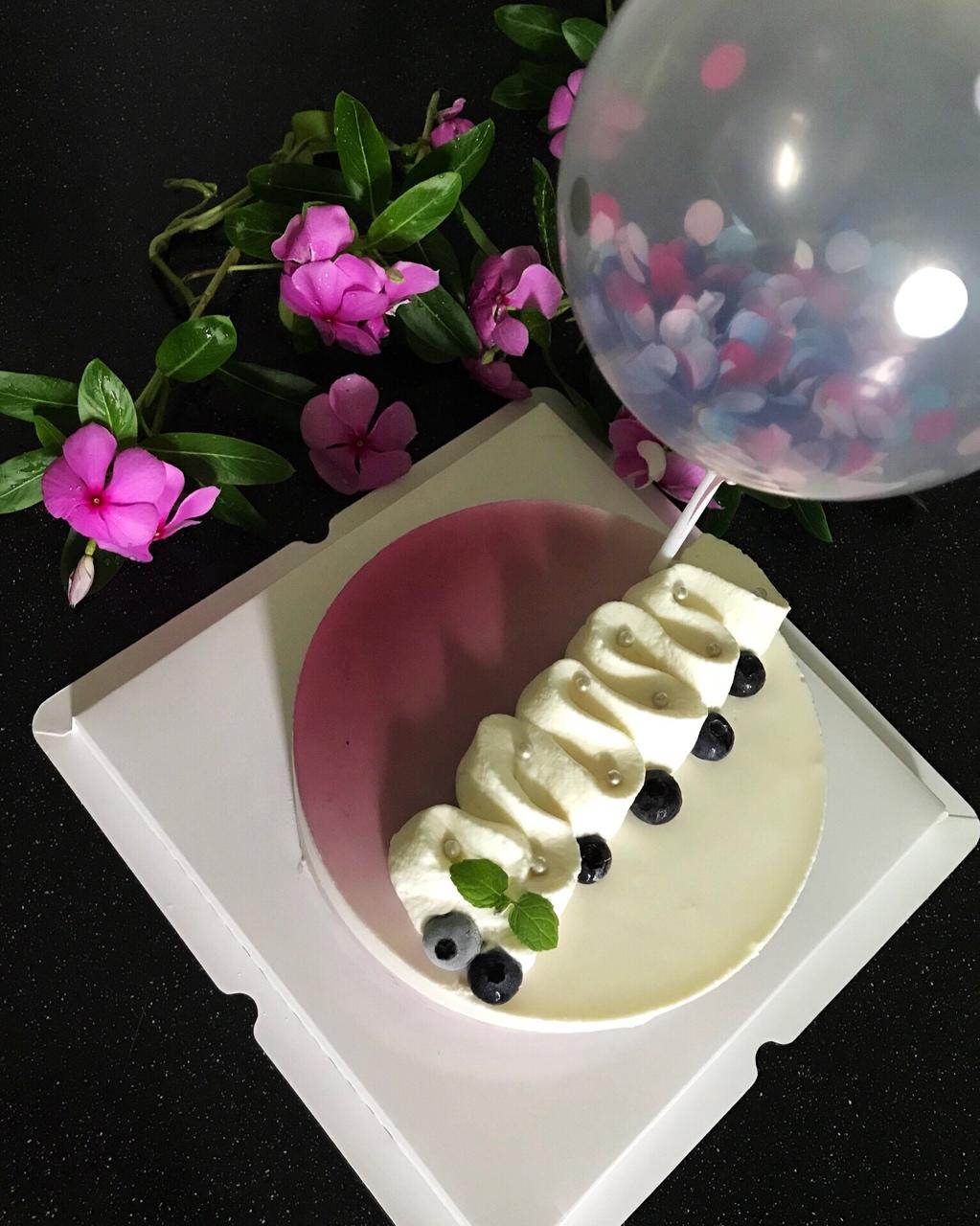 渐变蓝莓冻芝士蛋糕（免烤）