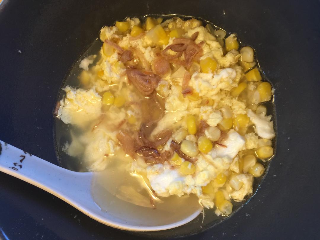 玉米蛋花汤的做法