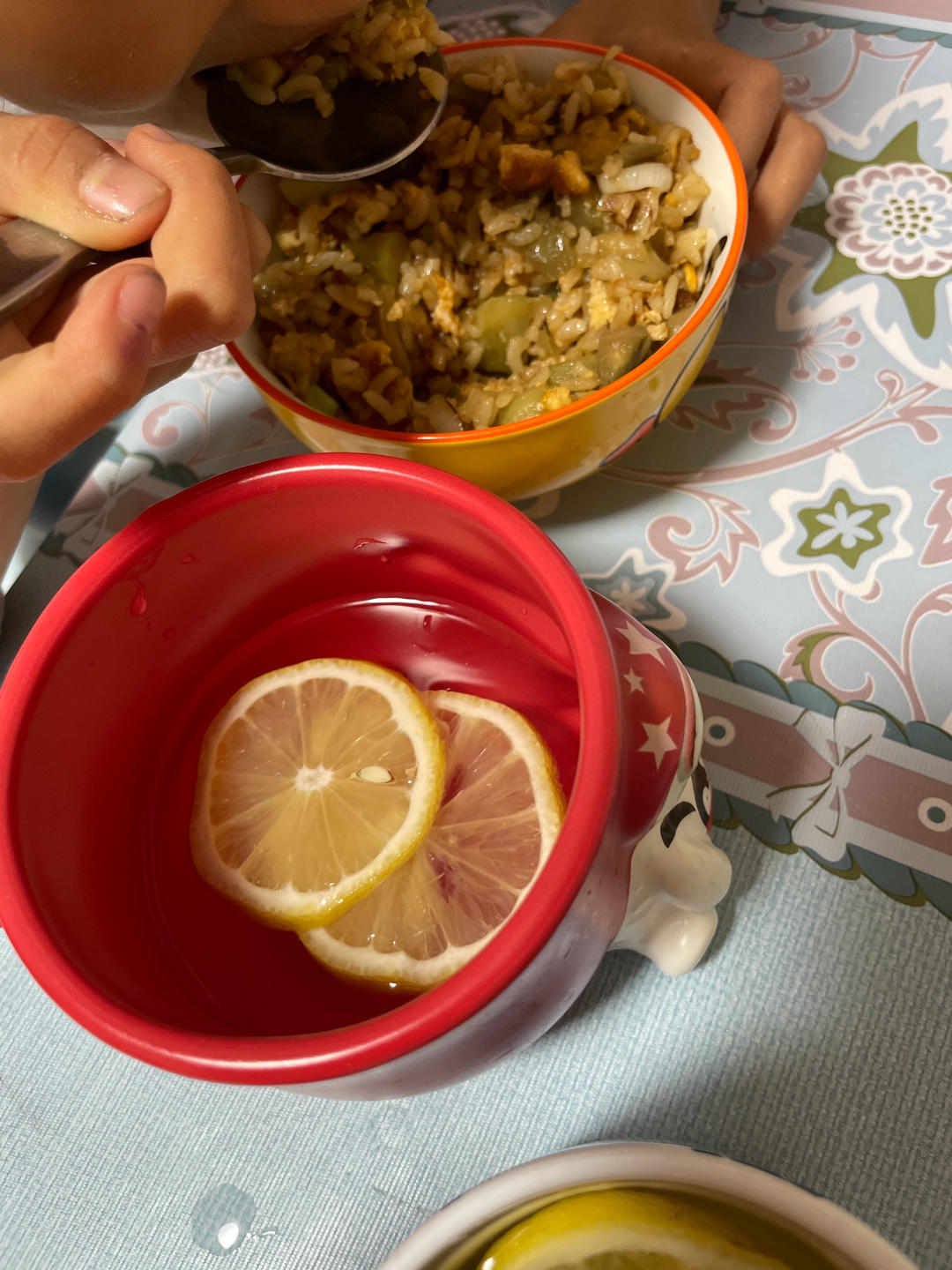 红油茄子蛋炒饭