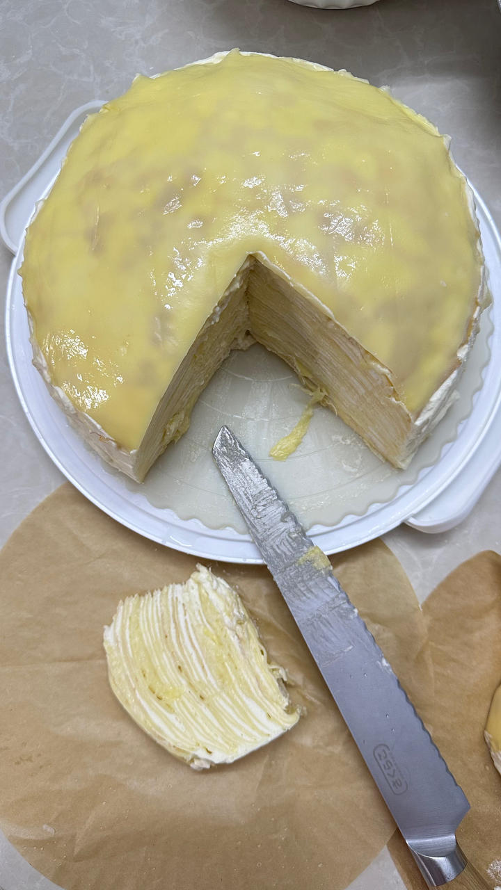 榴莲千层（超软糯蛋皮配方٩( ᐛ )و