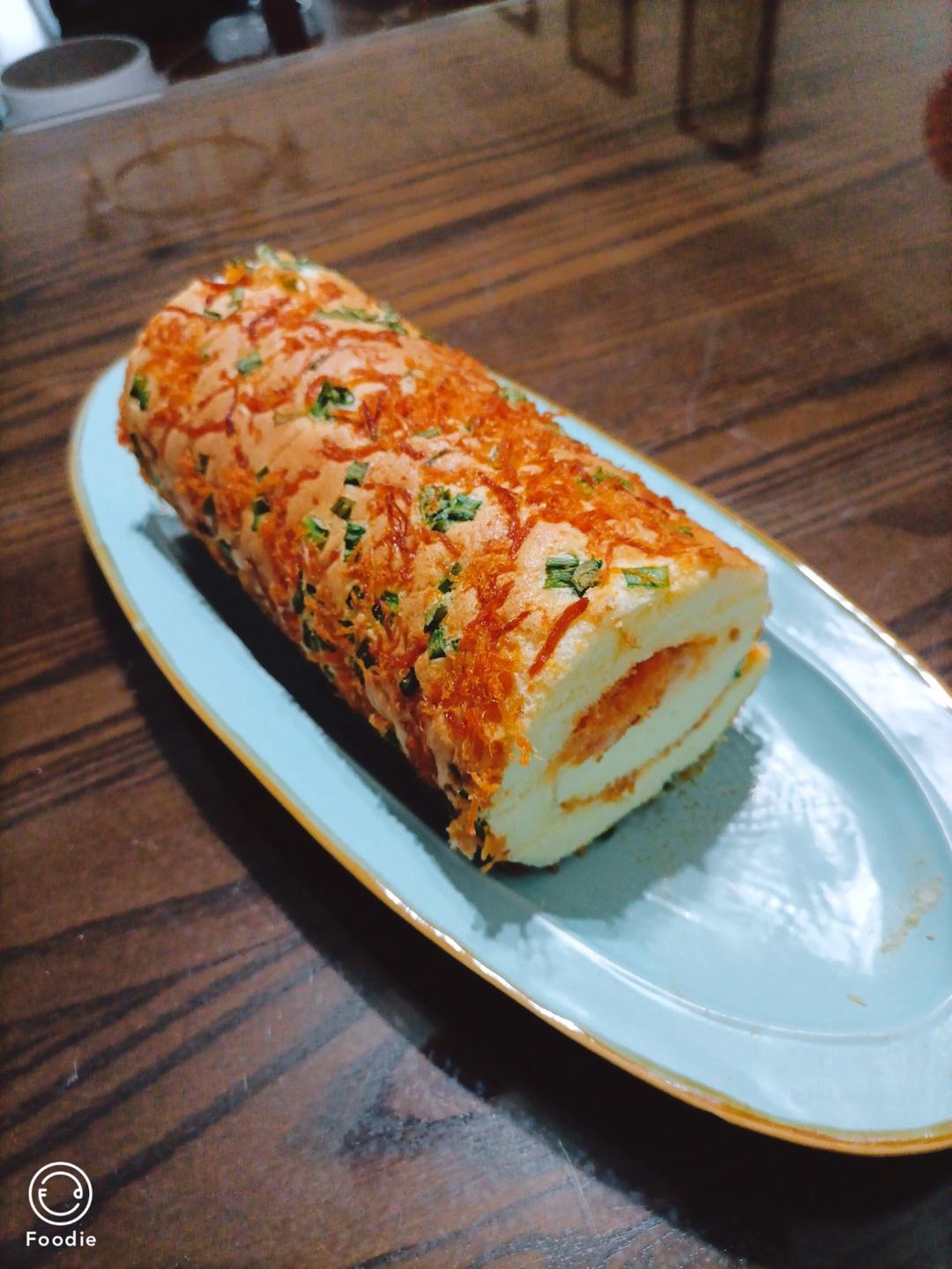 香葱肉松卷 蛋糕卷-无敌美味