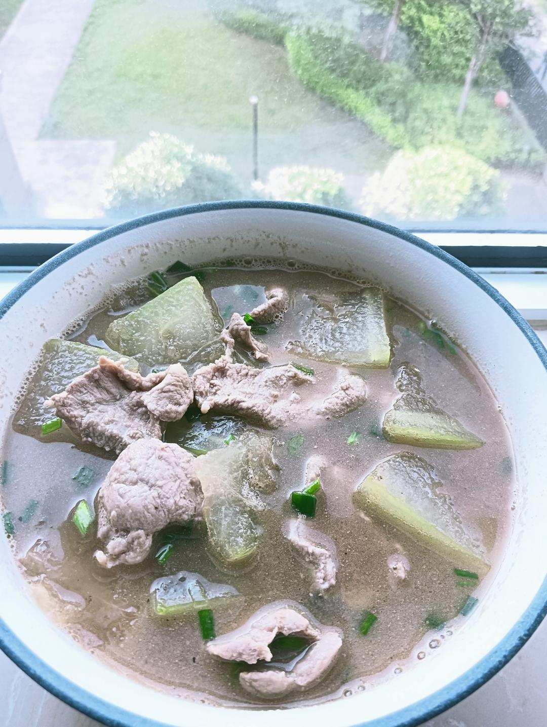 低脂低卡超好喝的冬瓜肉片汤