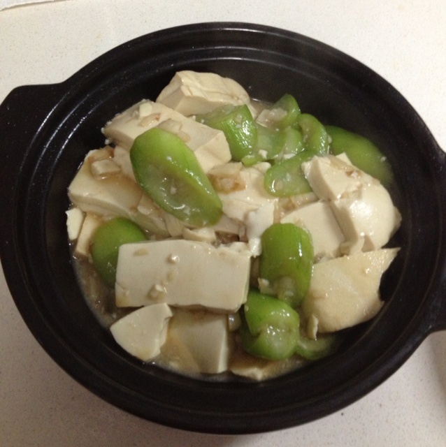 丝瓜焖豆腐