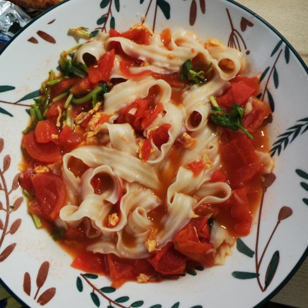 西红柿鸡蛋面-治愈系食物