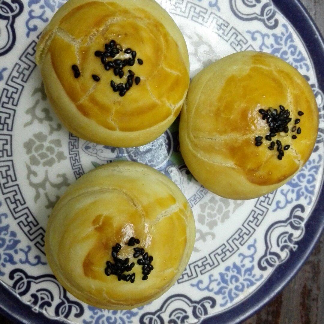 椒盐酥饼（自制椒盐芝麻馅）