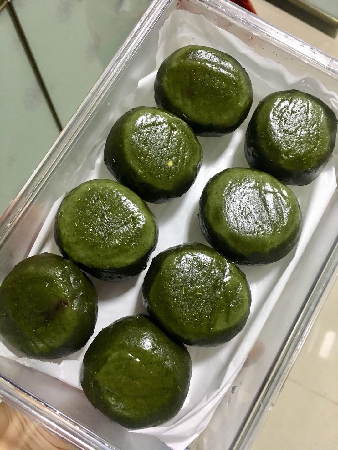 《Tinrry+》咸蛋黄肉松青团+红豆沙青团