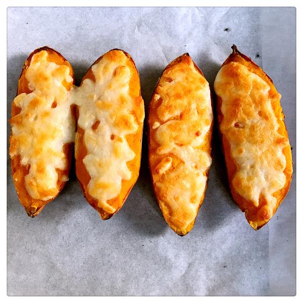 奶酪焗红薯