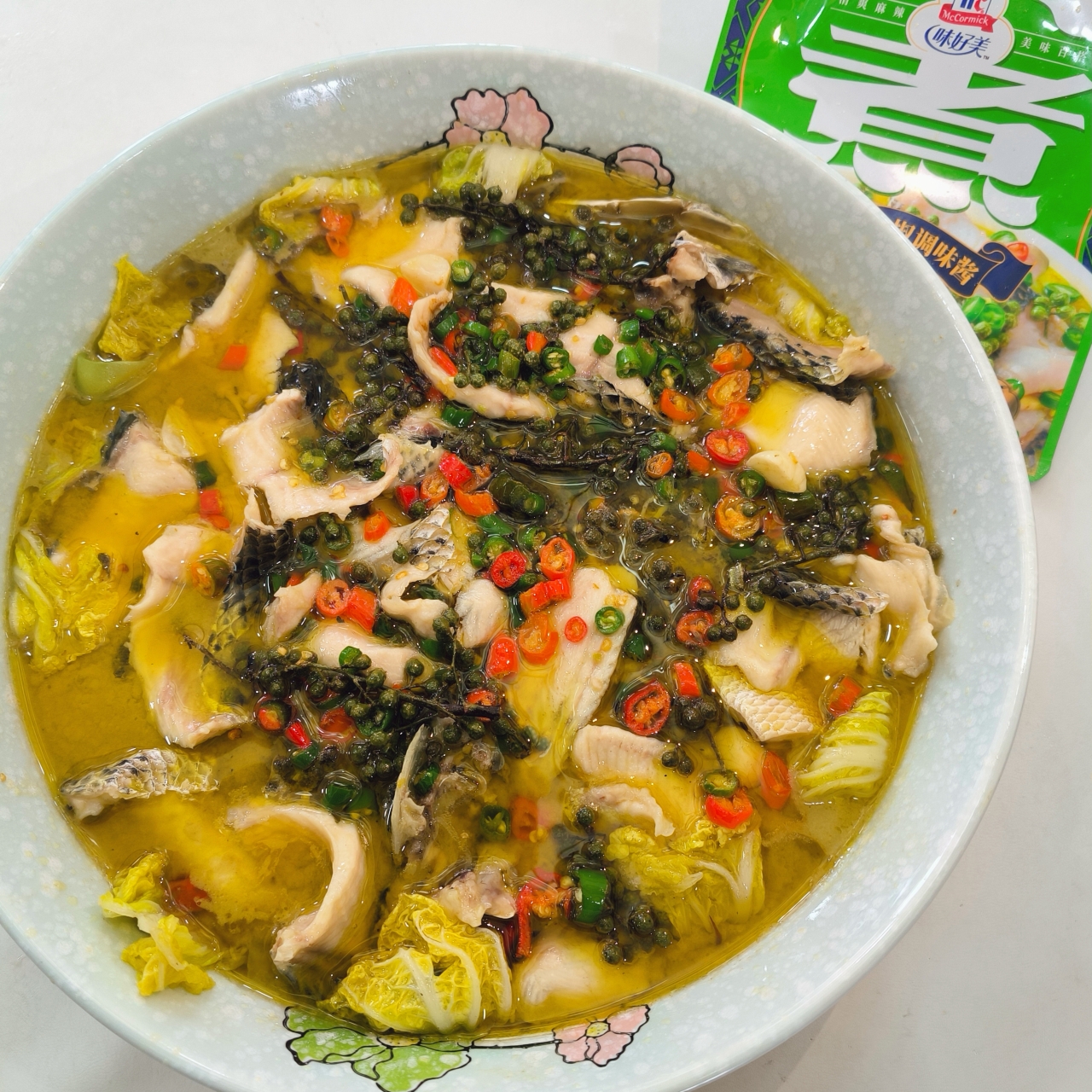 川香风味——青花椒黑鱼片的做法